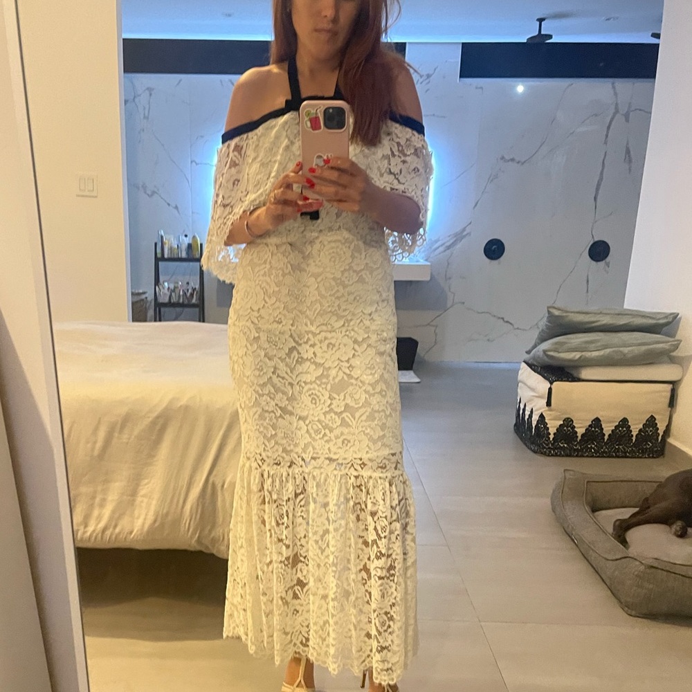New white lace dress